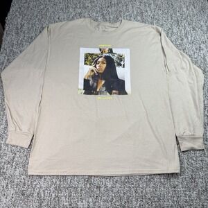 The Thread Shop Shirt Mens XL Jazmine Sullivan Heaux Tales Long Sleeve Beige